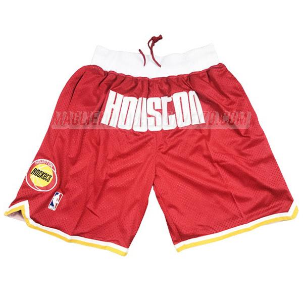 pantaloncini basket houston rockets di just don classic edition rosso