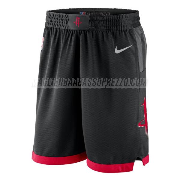 pantaloncini basket houston rockets di statement edition 2023 nero