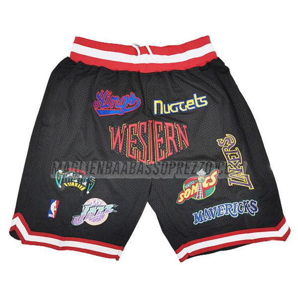 pantaloncini basket logo della squadra nba di just don nero