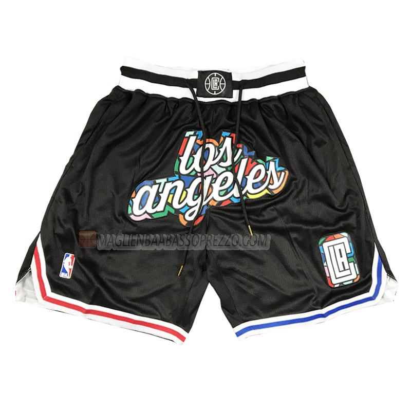 pantaloncini basket los angeles clippers di city edition 2023 nero