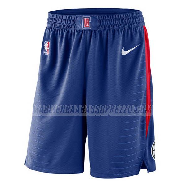 pantaloncini basket los angeles clippers di icon edition 2023 blu