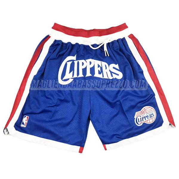 pantaloncini basket los angeles clippers di just don classic edition blu