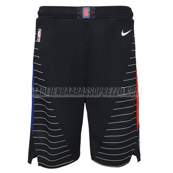 pantaloncini basket los angeles clippers di statement edition 2022 nero