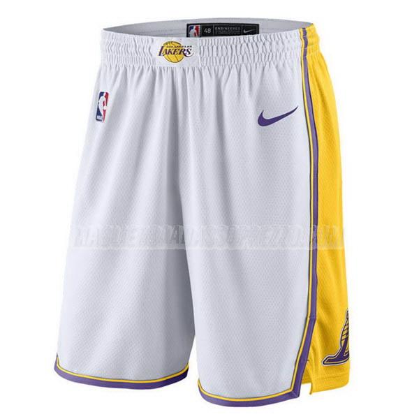 pantaloncini basket los angeles lakers di association edition 2023 bianco