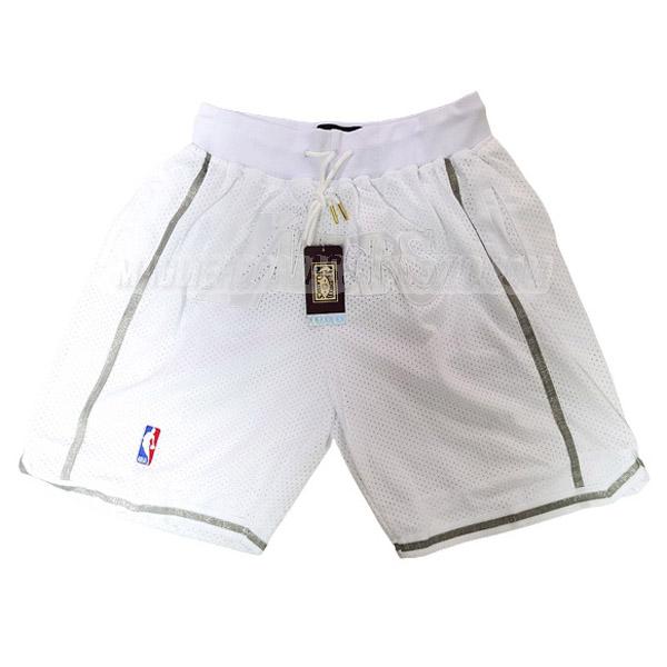 pantaloncini basket los angeles lakers di con tasca bianco