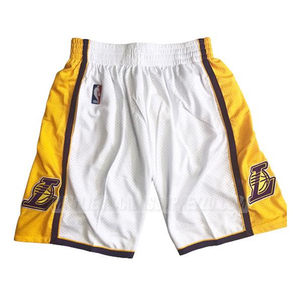 pantaloncini basket los angeles lakers di con tasca bianco giallo