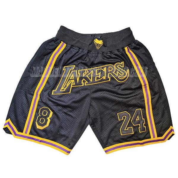 pantaloncini basket los angeles lakers di just don 8-24 nero