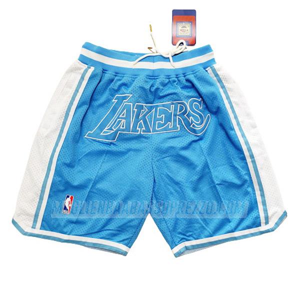 pantaloncini basket los angeles lakers di just don blu bianco