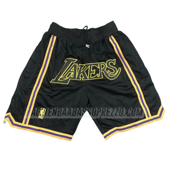 pantaloncini basket los angeles lakers di just don nero