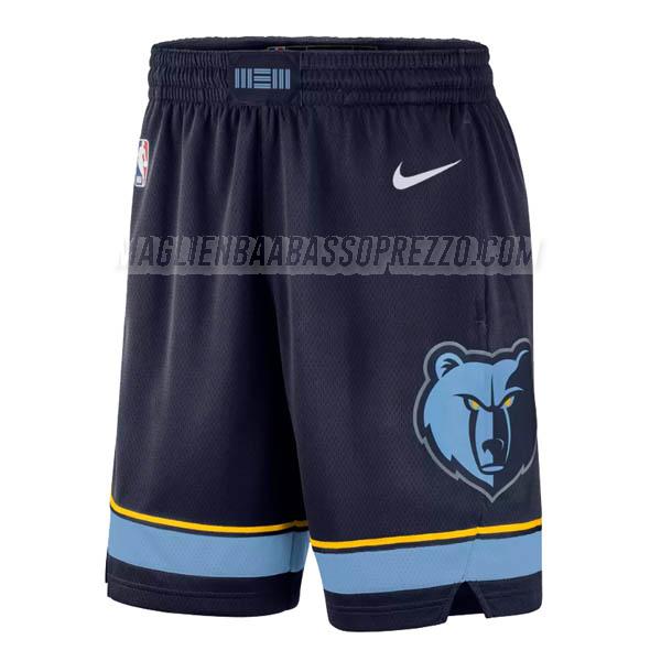 pantaloncini basket memphis grizzlies di icon edition 2018 blu navy