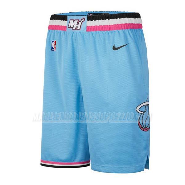 pantaloncini basket miami heat di city edition 2020 blu