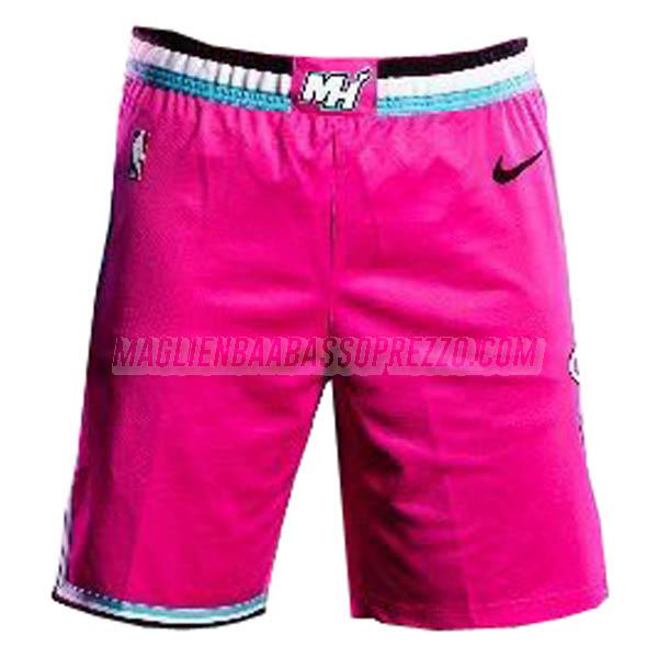 pantaloncini basket miami heat di earned edition 2019 rosa