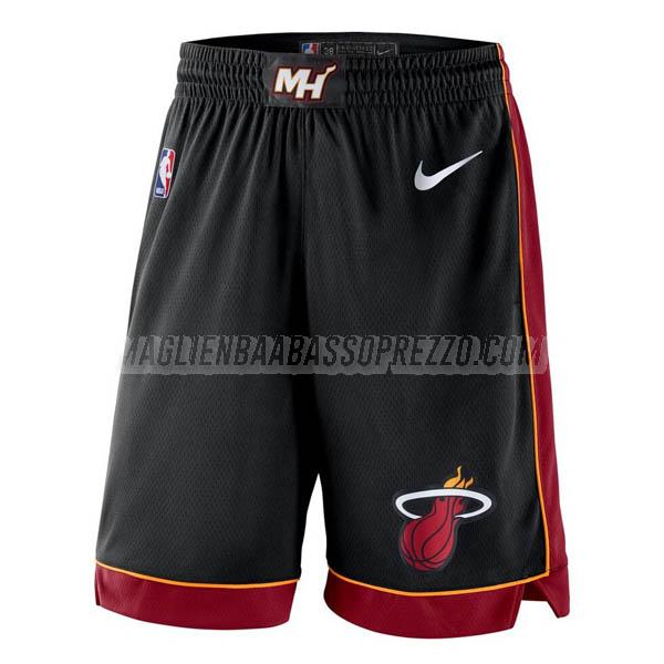 pantaloncini basket miami heat di icon edition 2023 nero