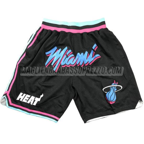 pantaloncini basket miami heat di just don city edition 2019 nero