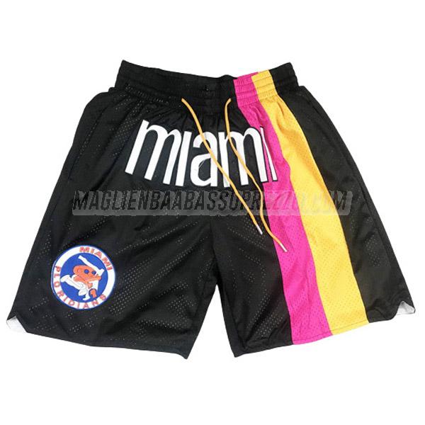 pantaloncini basket miami heat di just don classic edition 2006 nero