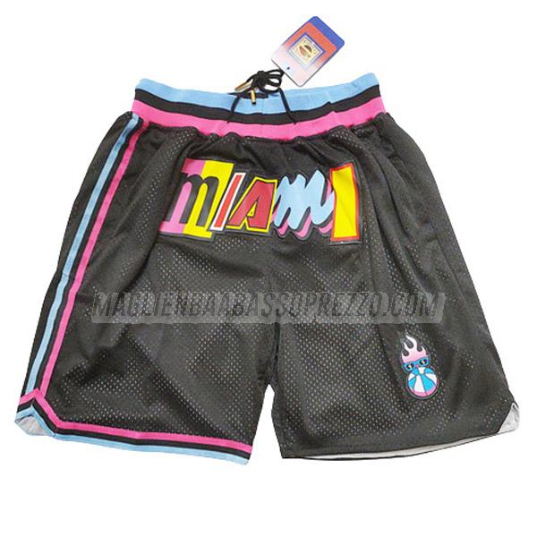 pantaloncini basket miami heat di just don nero