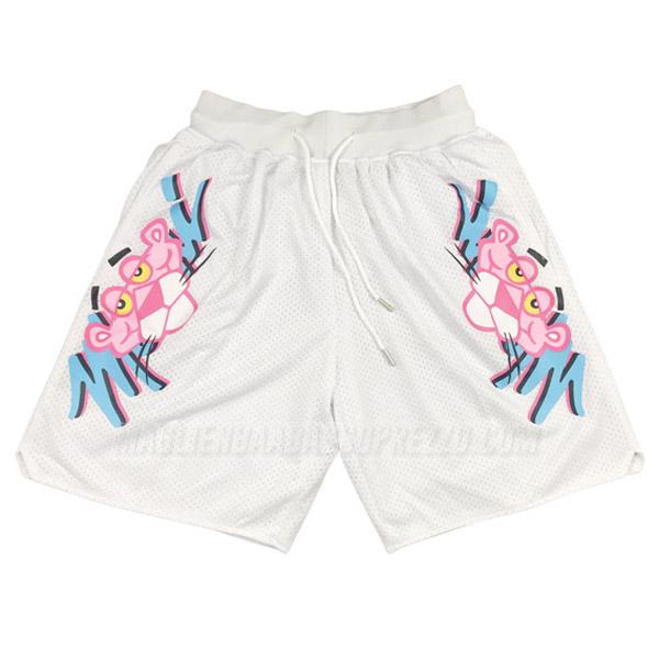 pantaloncini basket miami heat di pink panther bianco