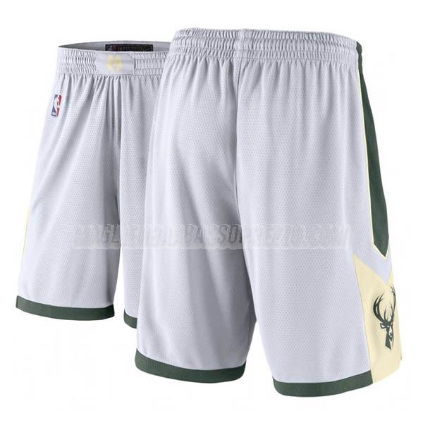 pantaloncini basket milwaukee bucks di association edition 2023 bianco