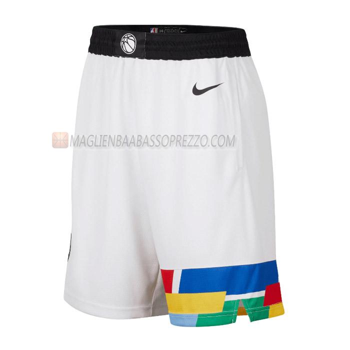 pantaloncini basket minnesota timberwolves di city edition 2023 bianco