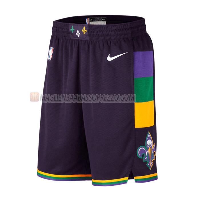 pantaloncini basket new orleans pelicans di city edition 2023 blu navy