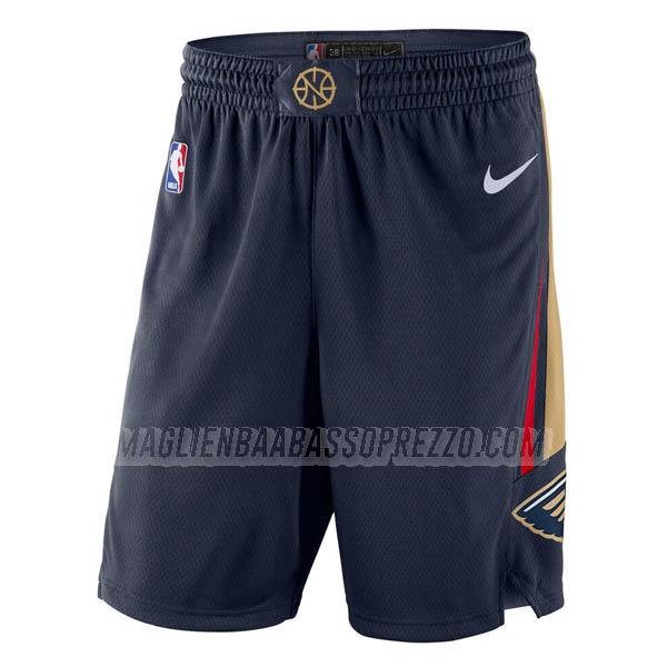 pantaloncini basket new orleans pelicans di icon edition 2023 blu navy