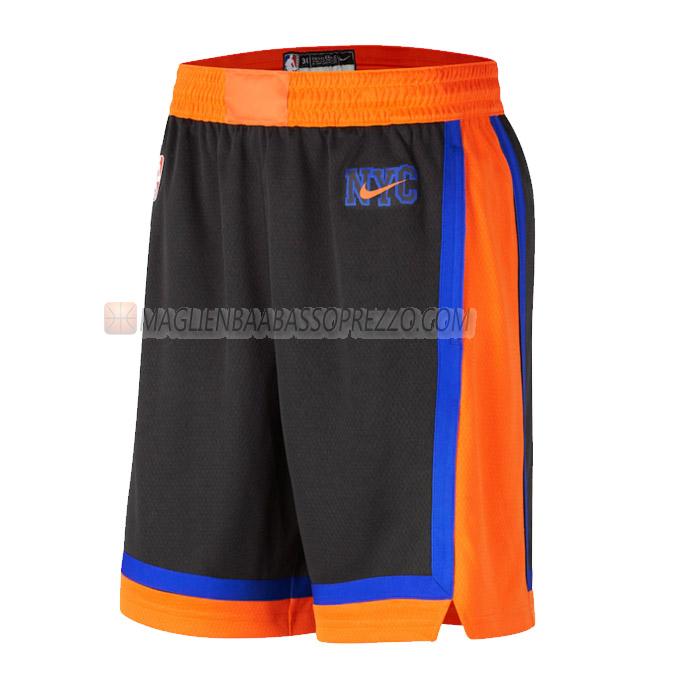 pantaloncini basket new york knicks di city edition 2023 nero