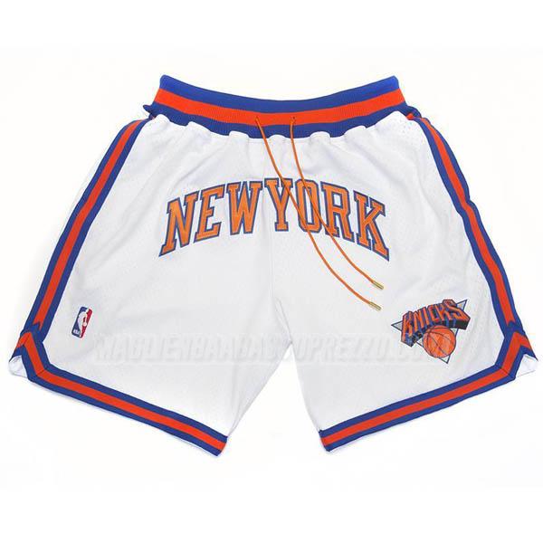 pantaloncini basket new york knicks di just don bianco