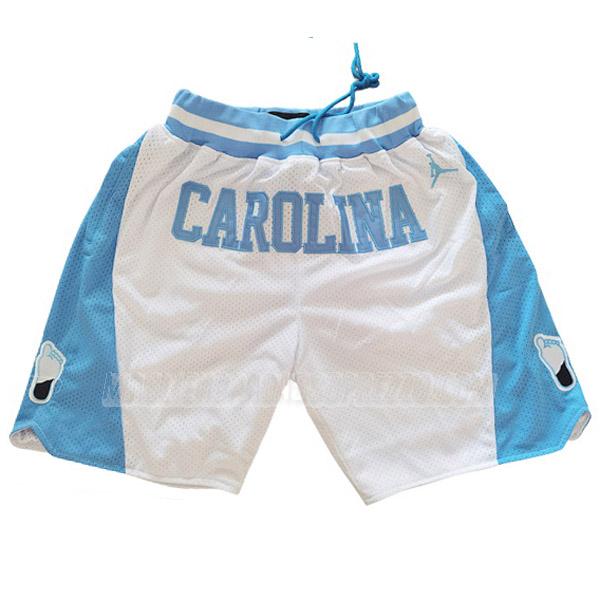 pantaloncini basket north carolina di just don bianco