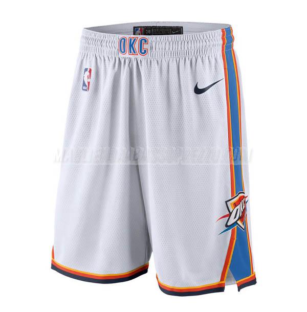 pantaloncini basket oklahoma city thunder di association edition 2023 bianco