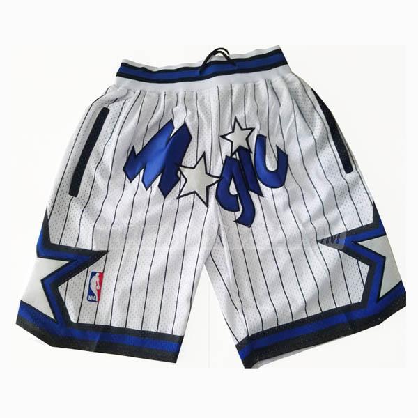 pantaloncini basket orlando magic di just don classic edition bianco