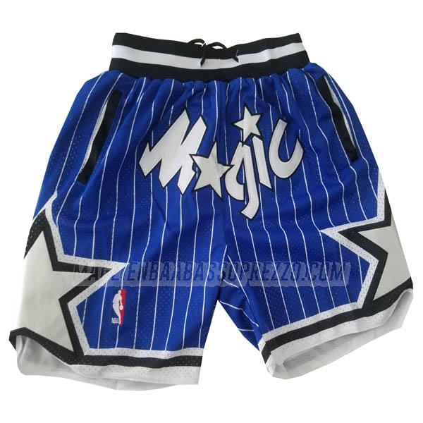 pantaloncini basket orlando magic di just don classic edition blu