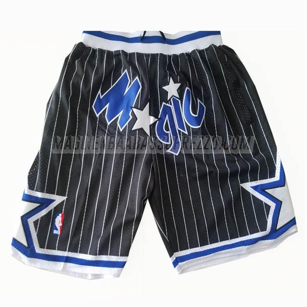 pantaloncini basket orlando magic di just don classic edition nero