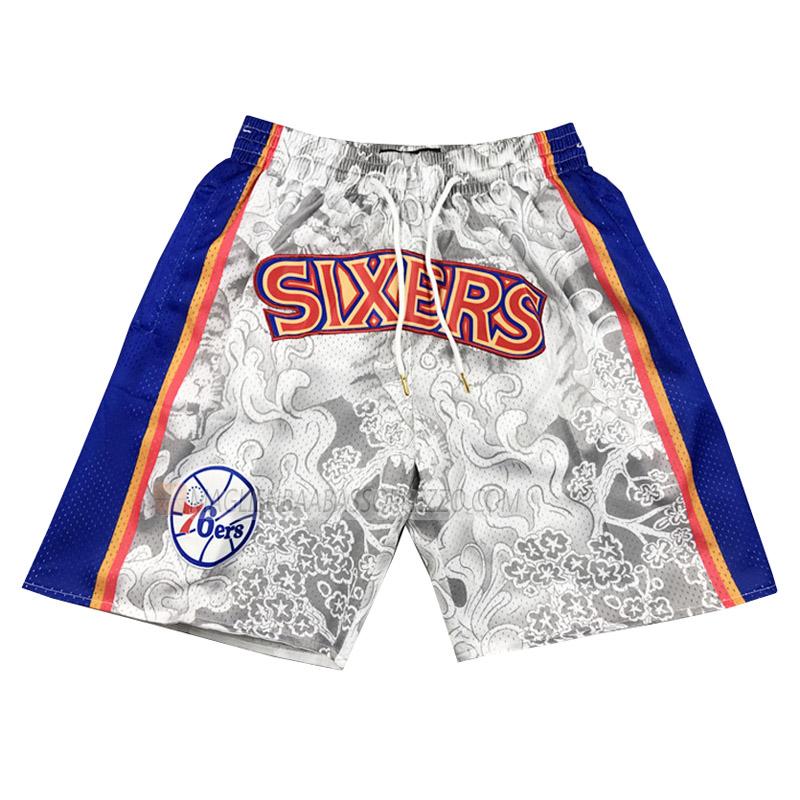 pantaloncini basket philadelphia 76ers di tiger year edition 2023 grigio