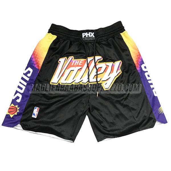 pantaloncini basket phoenix suns di con tasca nero