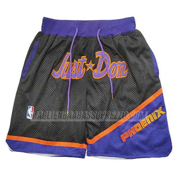 pantaloncini basket phoenix suns di just don moda edition nero