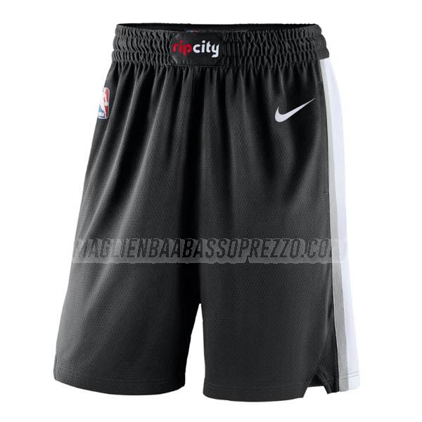 pantaloncini basket portland trail blazers di icon edition 2023 nero