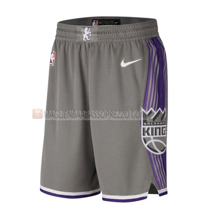 pantaloncini basket sacramento kings di city edition 2023 grigio