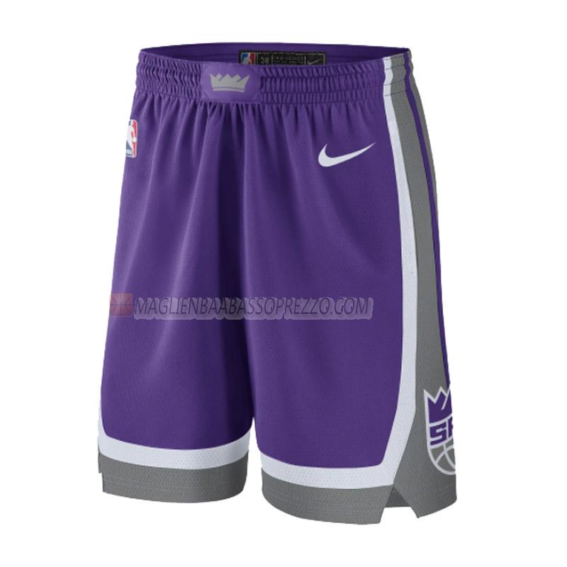 pantaloncini basket sacramento kings di icon edition 2022-23 porpora