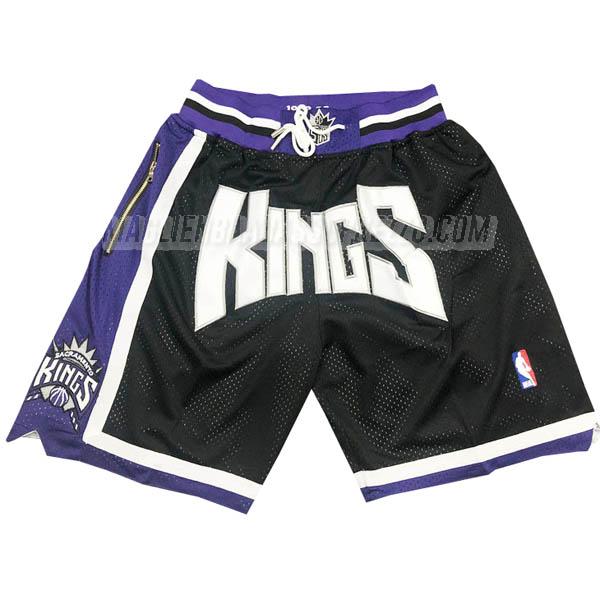 pantaloncini basket sacramento kings di just don nero