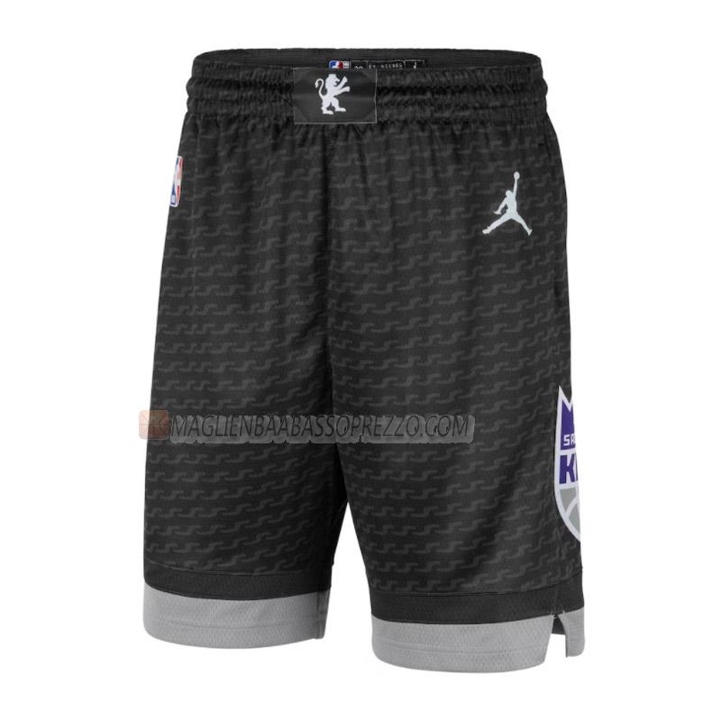 pantaloncini basket sacramento kings di statement edition 2022-23 nero