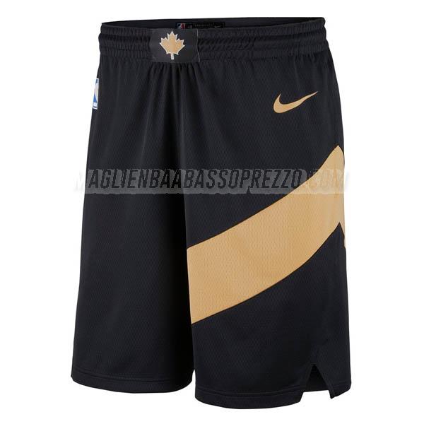 pantaloncini basket toronto raptors di city edition 2018 nero