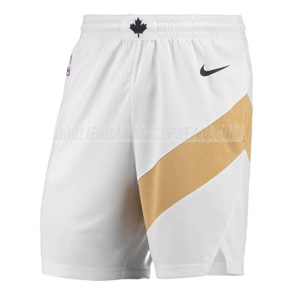 pantaloncini basket toronto raptors di city edition 2019 bianco