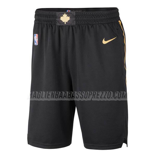 pantaloncini basket toronto raptors di city edition 2020 nero