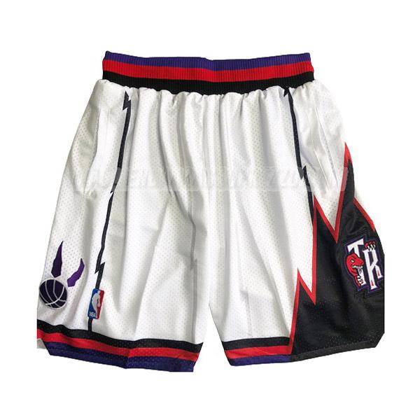 pantaloncini basket toronto raptors di con tasca classic edition bianco