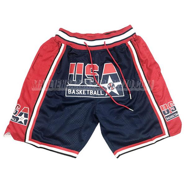 pantaloncini basket usa di 1992 blu navy