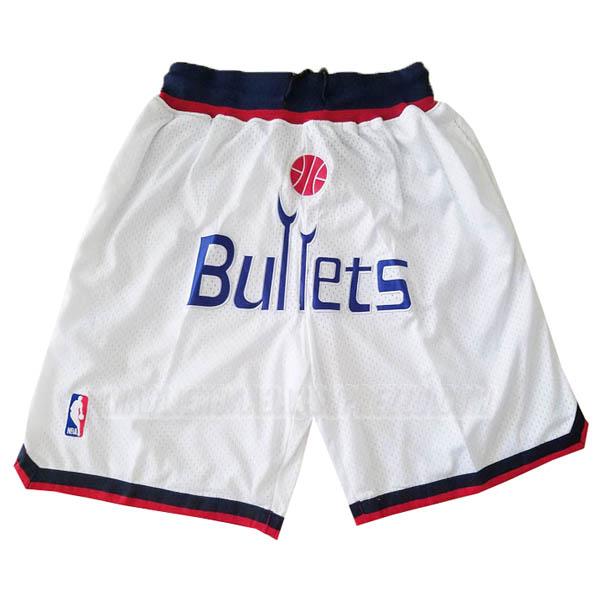 pantaloncini basket washington wizards di just don classic edition bianco